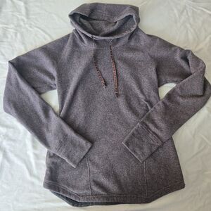 Sherpa Adventure Gear Heathered Brown Cowl Neck Hoodie – S – Made in Nepal –...